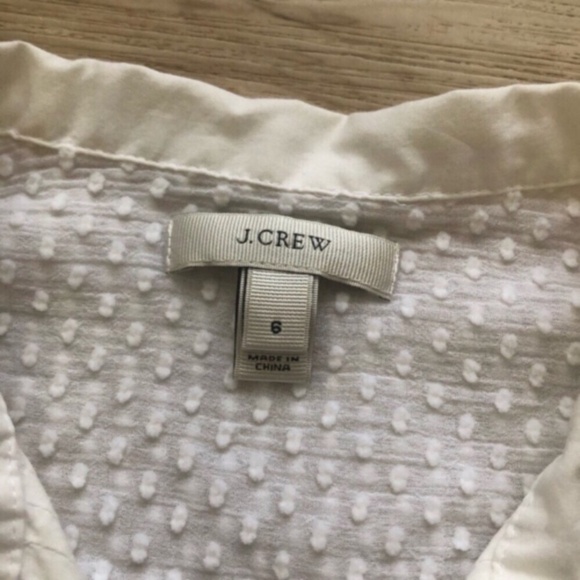 J. Crew Textured White Blouse - Picture 4 of 8